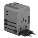 ENERGEA ład. siec. 3xUSB+2xUSB-CPD-PPS-QC 3.0 35.5W 3A2C adapter 4w1 US/UA/EU/UK szary/gunmetal Travelworld