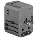 ENERGEA ład. siec. 3xUSB+2xUSB-CPD-PPS-QC 3.0 35.5W 3A2C adapter 4w1 US/UA/EU/UK szary/gunmetal Travelworld