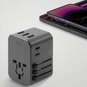 ENERGEA ład. siec. 3xUSB+2xUSB-CPD-PPS-QC 3.0 35.5W 3A2C adapter 4w1 US/UA/EU/UK szary/gunmetal Travelworld