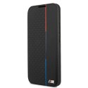 Etui BMW BMBKS22MTRTBK S22+ S906czarny/black bookcase M Collection Triangles