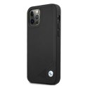 Etui BMW BMHCP12LRCDPK iPhone 12 Pro Max6,7" czarny/black hardcase Leather Deboss