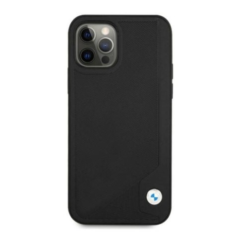 Etui BMW BMHCP12LRCDPK iPhone 12 Pro Max6,7" czarny/black hardcase Leather Deboss