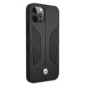 Etui BMW BMHCP12LRSCSK iPhone 12 Pro Max6,7" czarny/black hardcase Leather Perforate Sides