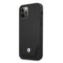 Etui BMW BMHCP12LRSWPK iPhone 12 Pro Max6,7" czarny/black hardcase Leather Perforate