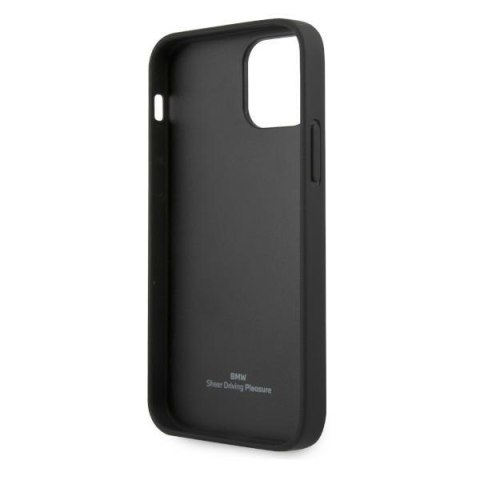 Etui BMW BMHCP12LRSWPK iPhone 12 Pro Max6,7" czarny/black hardcase Leather Perforate
