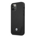 Etui BMW BMHCP12MRSWPK iPhone 12/12 Pro6,1" czarny/black hardcase Leather Perforate