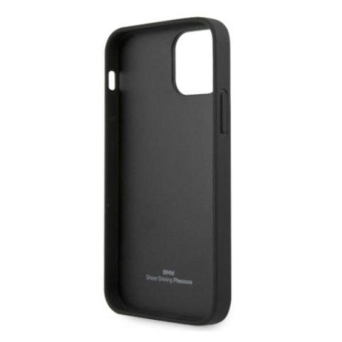 Etui BMW BMHCP12MRSWPK iPhone 12/12 Pro6,1" czarny/black hardcase Leather Perforate