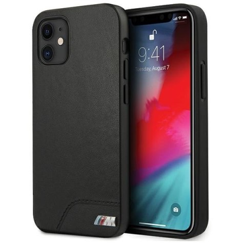 Etui BMW BMHCP12SMHOLBK iPhone12 mini 5,4" czarny/black hardcase M Collection Smooth PU
