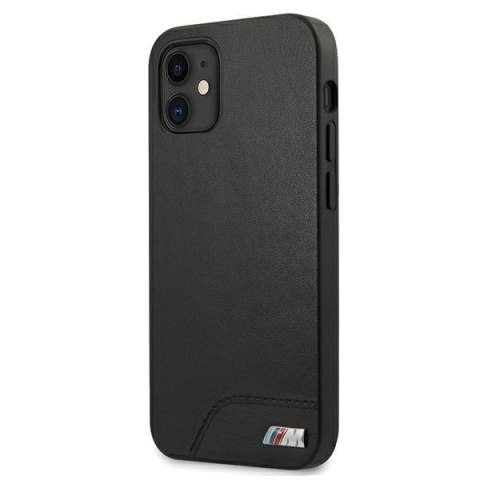 Etui BMW BMHCP12SMHOLBK iPhone12 mini 5,4" czarny/black hardcase M Collection Smooth PU