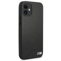 Etui BMW BMHCP12SMHOLBK iPhone12 mini 5,4" czarny/black hardcase M Collection Smooth PU