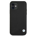Etui BMW BMHCP12SRCDPK iPhone 12 mini5,4" czarny/black hardcase Leather Deboss