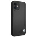 Etui BMW BMHCP12SRCDPK iPhone 12 mini5,4" czarny/black hardcase Leather Deboss