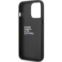 Etui BMW BMHCP13X22NBCK iPhone 13 ProMax 6.7" czarny/black hardcase Leather Carbon