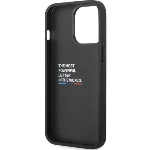 Etui BMW BMHCP13X22NBCK iPhone 13 ProMax 6.7" czarny/black hardcase Leather Carbon