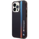 Etui BMW BMHCP14L22HVGV iPhone 14 Pro6.1" czarny/black IML Tricolor Stripe