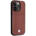 Etui BMW BMHCP14L22RFGR iPhone 14 Pro 6,1" burgundowy/burgundy Leather Diamond Pattern