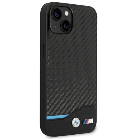 Etui BMW BMHCP14M22NBCK iPhone 14 Plus / 15 Plus 6,7" czarny/black Leather Carbon
