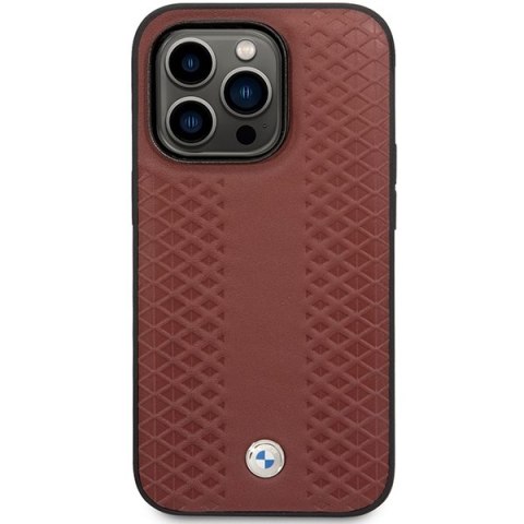 Etui BMW BMHCP14X22RFGR iPhone 14 Pro Max 6,7" burgundowy/burgundy Leather Diamond Pattern