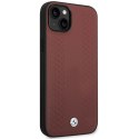 Etui BMW BMHCP14S22RFGR iPhone 14 / 15 / 13 6.1" burgundowy/burgundy Leather Diamond Pattern