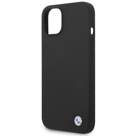 Etui BMW BMHCP14SSILBK iPhone 14 / 15 /13 6.1" czarny/black Silicone Metal Logo