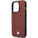 Etui BMW BMHMP14X22RFGR iPhone 14 Pro Max 6,7" burgundowy/burgundy Leather Diamond Pattern MagSafe