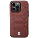 Etui BMW BMHMP14X22RPSR iPhone 14 Pro Max 6,7" burgundowy/burgundy Leather Seats Pattern MagSafe