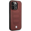 Etui BMW BMHMP14L22RPSR iPhone 14 Pro 6,1" burgundowy/burgundy Leather Seats Pattern MagSafe