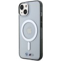 Etui BMW BMHMP14MHCRS iPhone 14 Plus / 15 Plus 6.7" transparent hardcase Silver Ring MagSafe