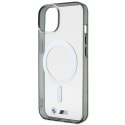 Etui BMW BMHMP14MHCRS iPhone 14 Plus / 15 Plus 6.7" transparent hardcase Silver Ring MagSafe