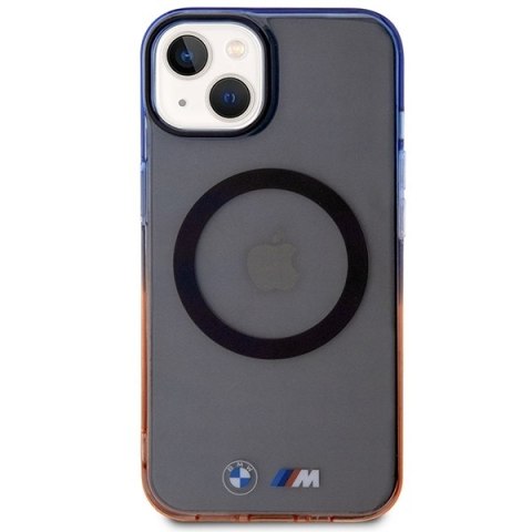 Etui BMW BMHMP14MHTGE iPhone 14 Plus/ 15 Plus 6.7" szary/grey hardcase Gradient Bumper MagSafe