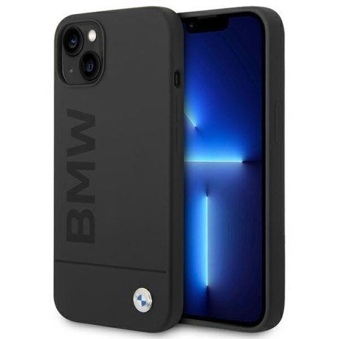 Etui BMW BMHMP14MSLBLBK iPhone 14 Plus/ 15 Plus 6,7" czarny/black hardcase Silicone Signature Logo Magsafe