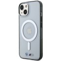 Etui BMW BMHMP14SHCRS iPhone 14 / 15 / 13 6.1" transparent hardcase Silver Ring MagSafe