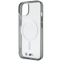 Etui BMW BMHMP14SHCRS iPhone 14 / 15 / 13 6.1" transparent hardcase Silver Ring MagSafe