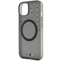 Etui BMW BMHMP14SHGPK iPhone 14 / 15 / 13 6.1" szary/grey Pattern MagSafe