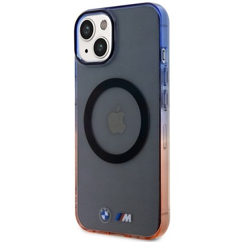 Etui BMW BMHMP14SHTGE iPhone 14 / 15 /13 6.1" szary/grey hardcase Gradient Bumper MagSafe
