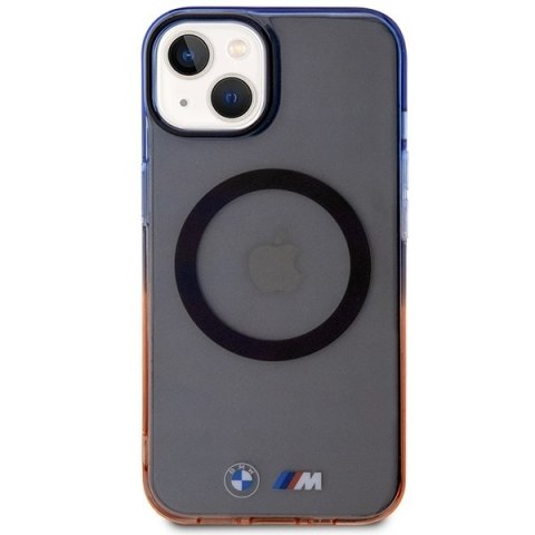 Etui BMW BMHMP14SHTGE iPhone 14 / 15 /13 6.1" szary/grey hardcase Gradient Bumper MagSafe