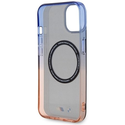 Etui BMW BMHMP14SHTGE iPhone 14 / 15 /13 6.1" szary/grey hardcase Gradient Bumper MagSafe