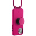 Etui JE PopGrip iPhone 12/12 Pro 6,1" różowy/orchid flower 30090 (Just Elegance)