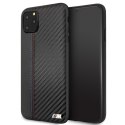 Etui hardcase BMW BMHCN65MCARBK iPhone11 Pro Max czarny/black PU Carbon