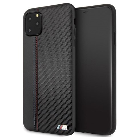 Etui hardcase BMW BMHCN65MCARBK iPhone11 Pro Max czarny/black PU Carbon