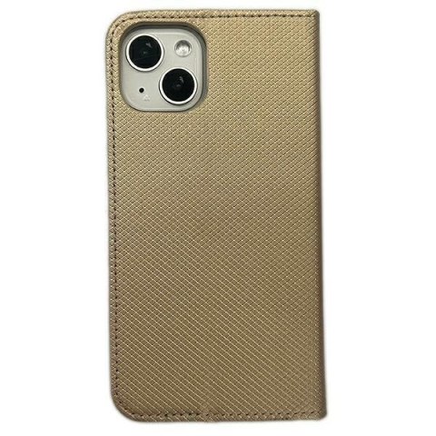 Etui Smart Magnet book iPhone 15 Plus6.7" złoty/gold