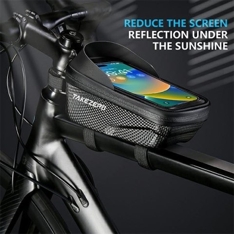 Etui/uchwyt rowerowy TAKEZEROA2 sakwa na ramę czarny/black