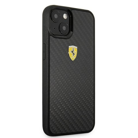 Ferrari FEHCP13SFCABK iPhone 13 mini5,4" czarny/black hardcase On Track Real Carbon