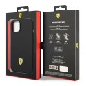 Ferrari FEHCP14MSIBBK iPhone 14 Plus / 15 Plus 6,7" czarny/black hardcase Silicone Metal Logo