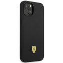 Ferrari FEHCP14SSIBBK iPhone 14 / 15 / 13 6.1" czarny/black hardcase Silicone Metal Logo