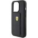 Ferrari FEHCP15LGSPSIK iPhone 15 Pro 6.1" czarny/black hardcase Grip Stand Metal Logo