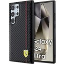 Ferrari FEHCS24LN3DUR S24 Ultra S928czarny/black hardcase Carbon Printed Line