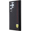 Ferrari FEHCS24LN3DUR S24 Ultra S928czarny/black hardcase Carbon Printed Line