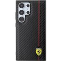 Ferrari FEHCS24LN3DUR S24 Ultra S928czarny/black hardcase Carbon Printed Line