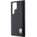 Ferrari FEHCS24LN3DUR S24 Ultra S928 czarny/black hardcase Carbon Printed Line